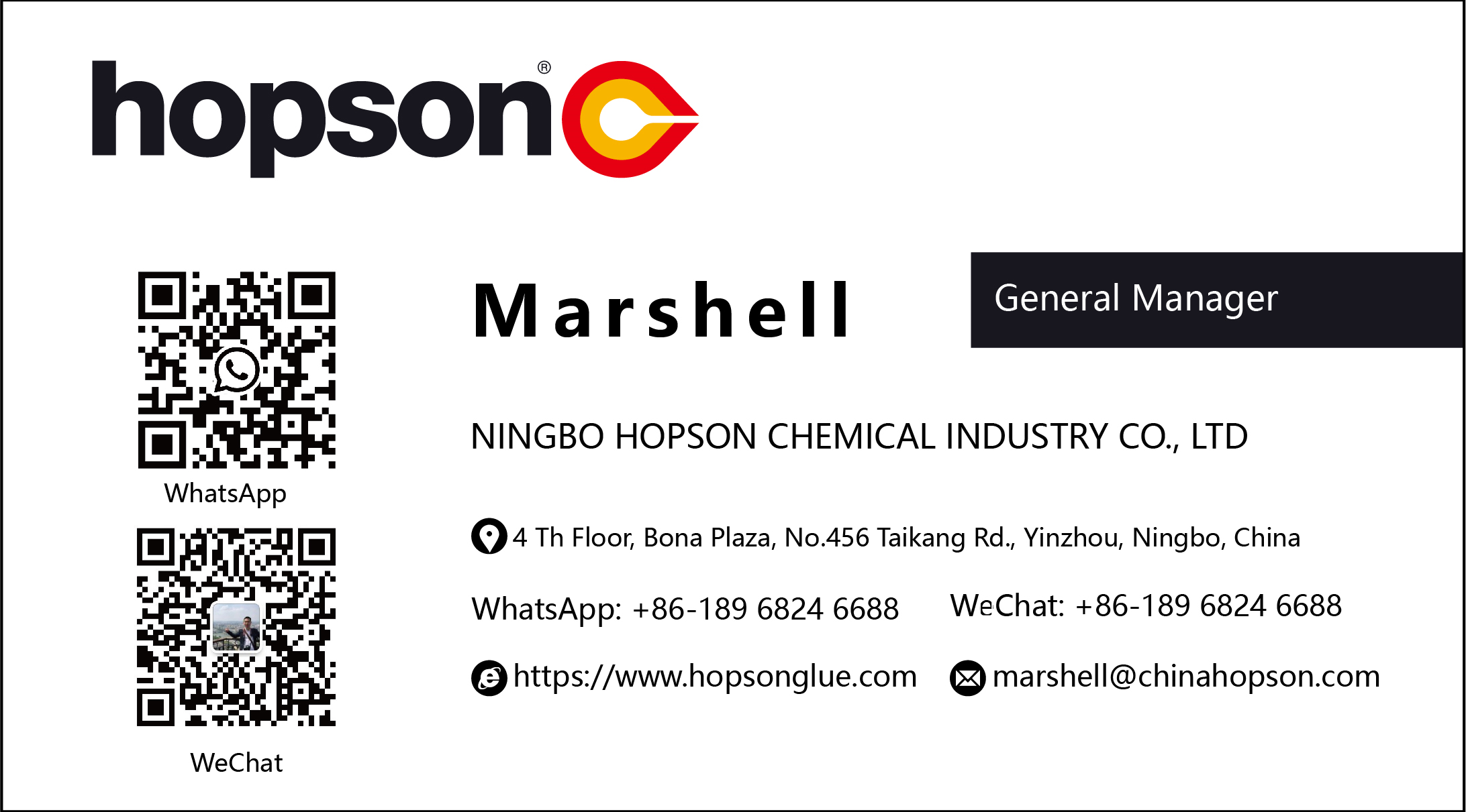 Marshell's Business Card
