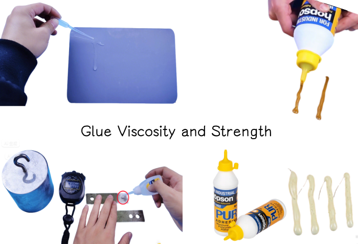 The Image of Glue Viscosity and Strength